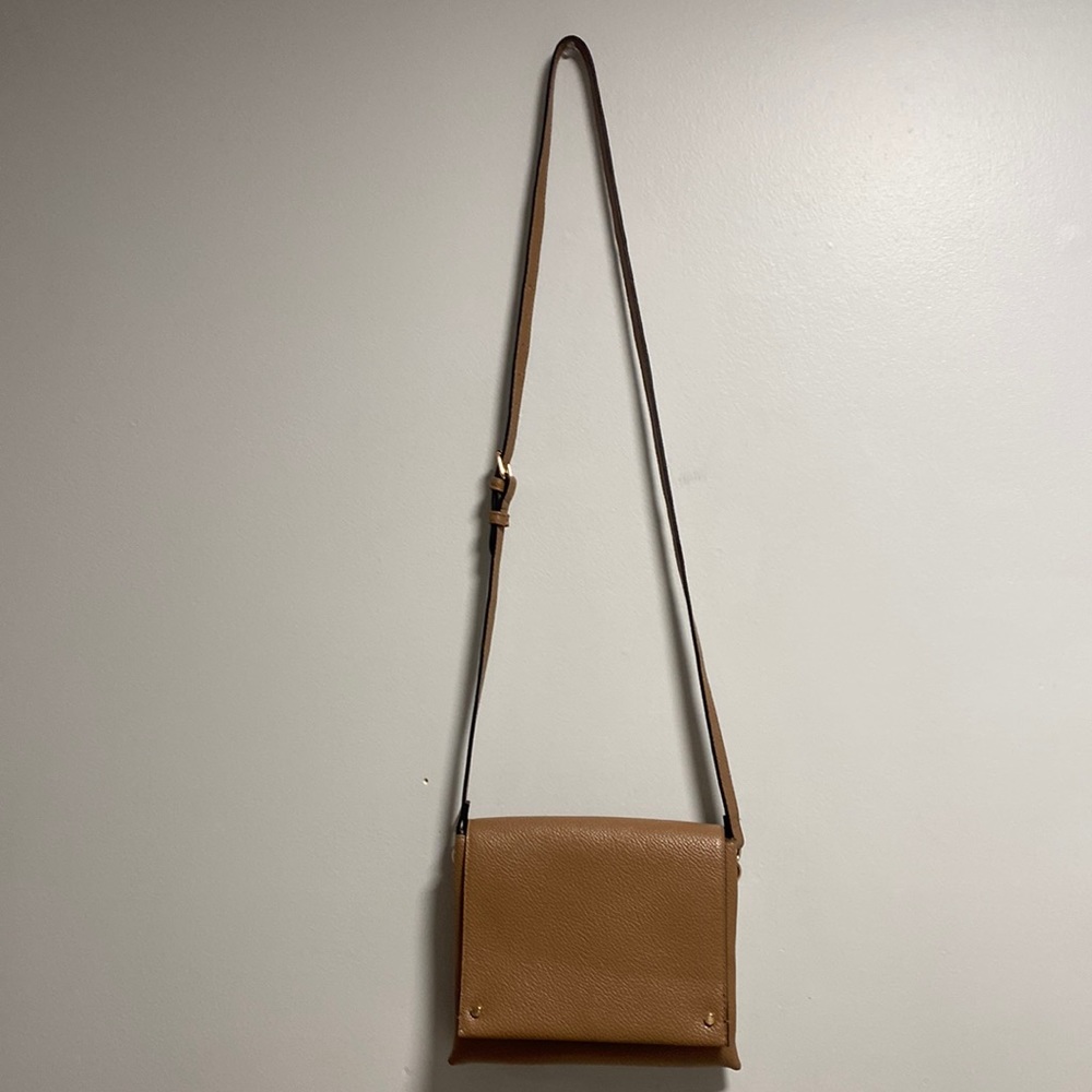 Target brown Square leather cross bag